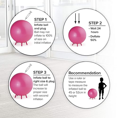 Gaiam Kids Stay-N-Play Children's Balance Ball Flexible School