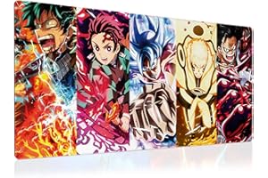 JUMANT Anime Mouse Pad - XXL Mouse Pad Anime - Anime Mousepad - Anime Desk Mat - Large Gaming Mouse Pad Anime - Anime Playmat - Desk Mat Anime - Gaming Mousepad - Mouse Pad Gaming - Gaming Desk Mat