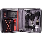 D'Addario Accessories Guitar Maintenance Kit - Guitar Tool Kit - Guitar Setup Kit - Perfect Kit for Guitar Tech, Black