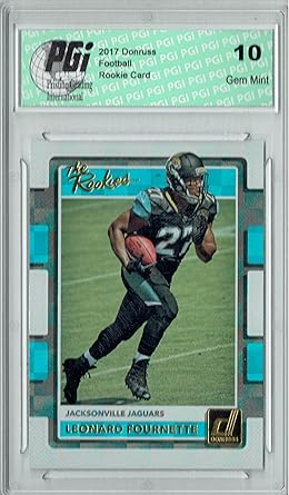 Amazon Com Leonard Fournette 17 Donruss 2 The Rookies Sp Rookie Card Pgi 10 Collectibles Fine Art