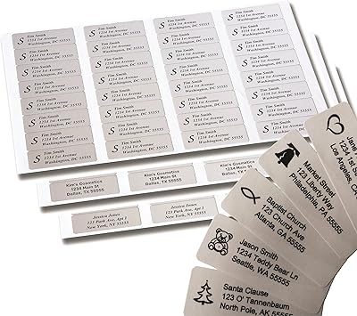 return address labels sheets