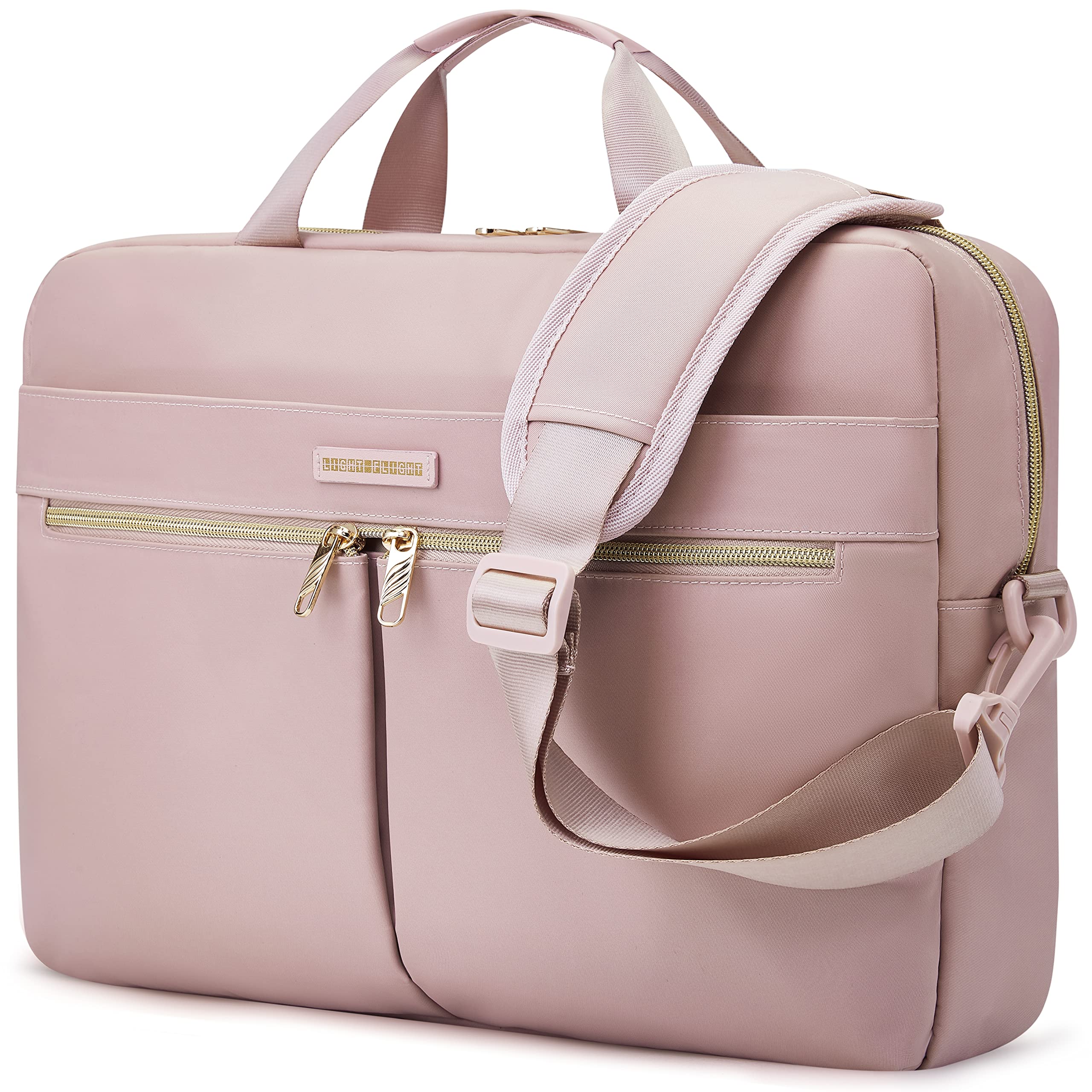 LIGHT FLIGHT 15.6/17.3 Inch Laptop Bag, Briefcase for Women, Large Laptop Case Computer Bag Office Travel Business, Nylon