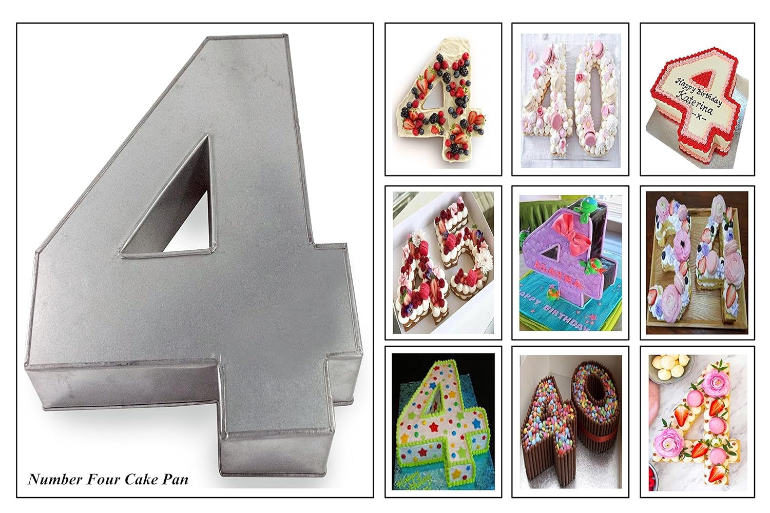 Small Number Cake Tin 4 Amazon.de Küche & Haushalt