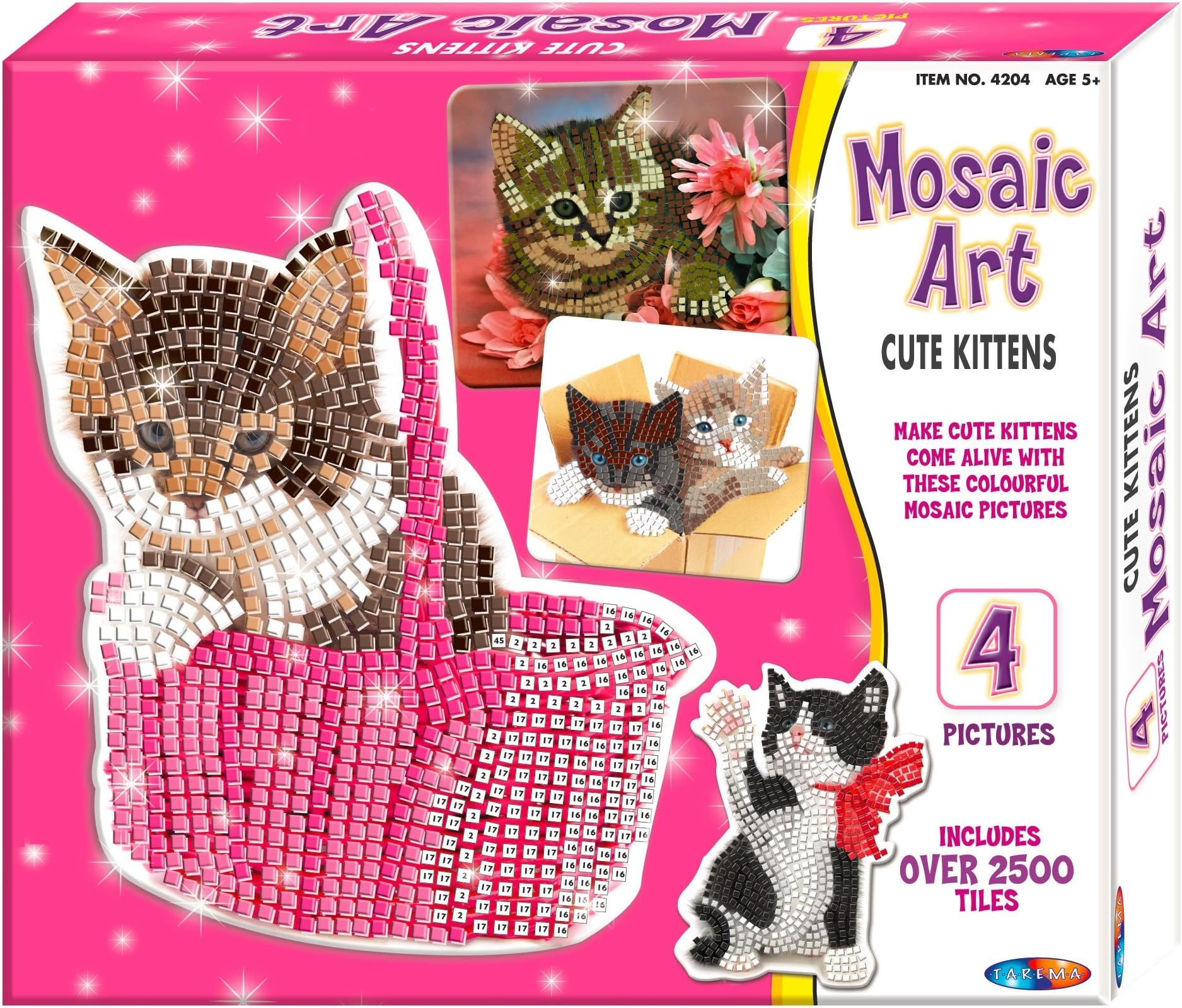 Mosaic Art "Cute Kittens Beautiful Pictures