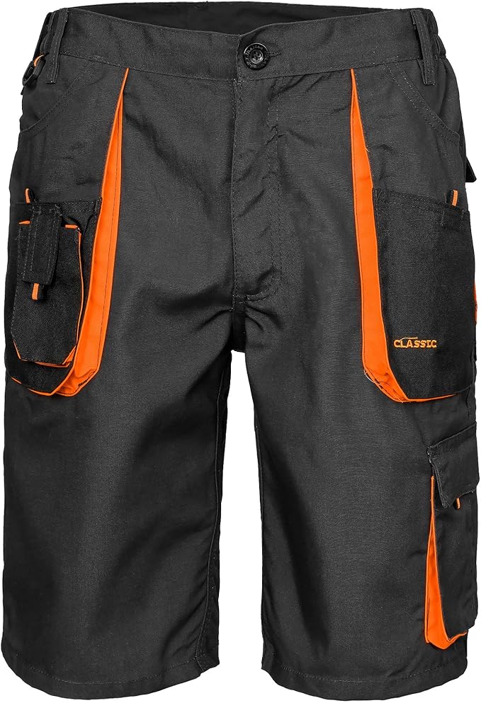 elastic waist work shorts