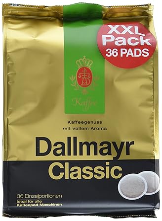 Dallmayr Kaffee Classic Kaffeepads 36er, 5er Pack (5 x 248 g)