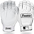 Franklin Sports MLB CFX Pro Baseball Batting Gloves - Pearl/White/Silver - Adult Large