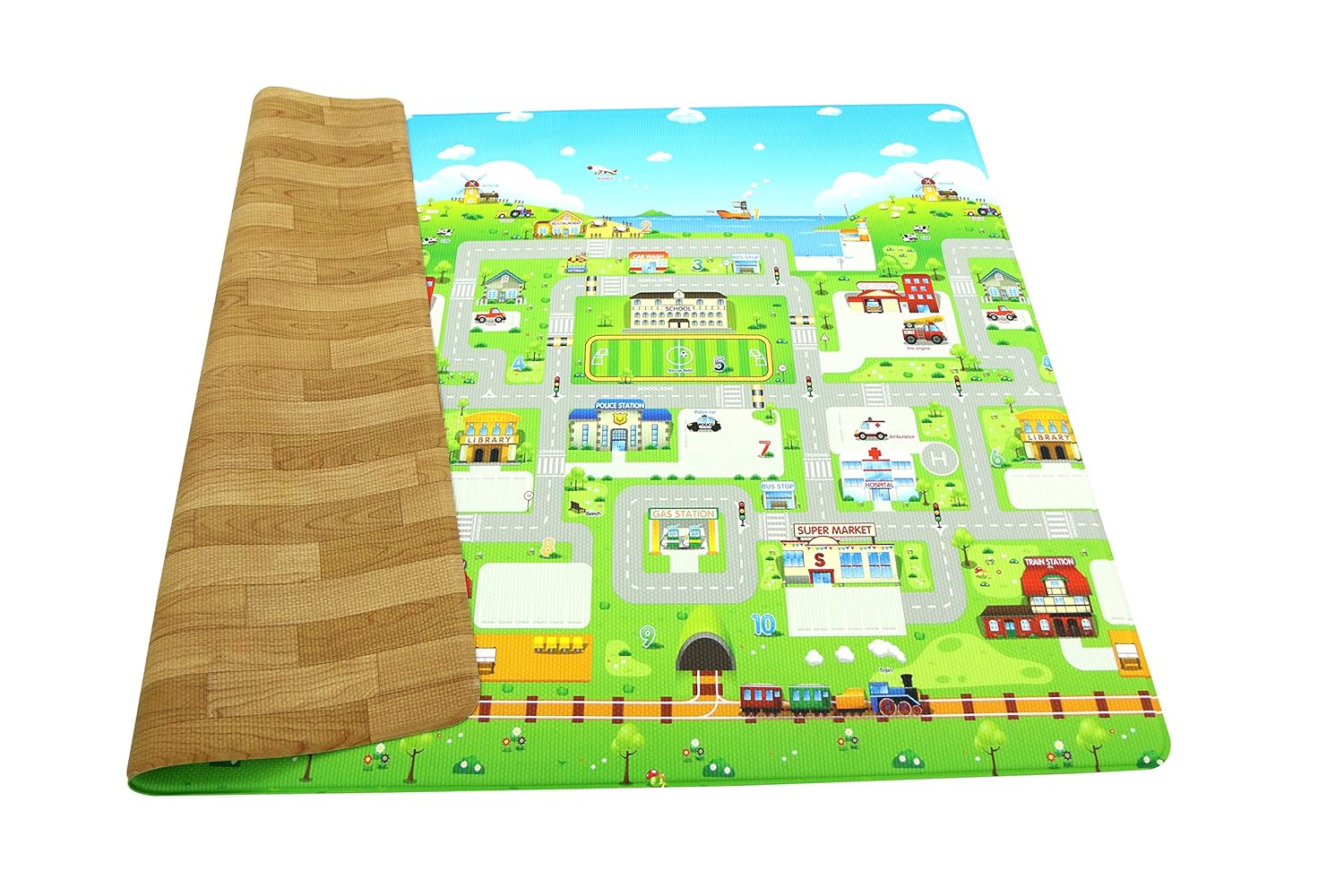 Buy Bebe Dom Double Sided Soft Non Toxic Pv Playmat Multicolour Small Online At Low Prices In India Amazon In