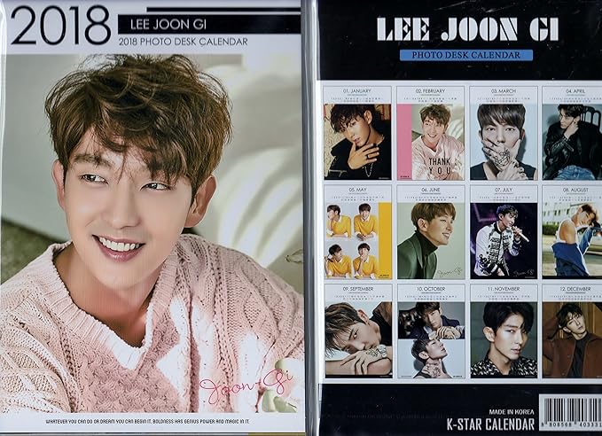 Amazon イ ジュンギ Leejunki 18年 19年 2年分 卓上カレンダー 両面印刷 韓国 Ap03 アイドル 芸能人グッズ 通販