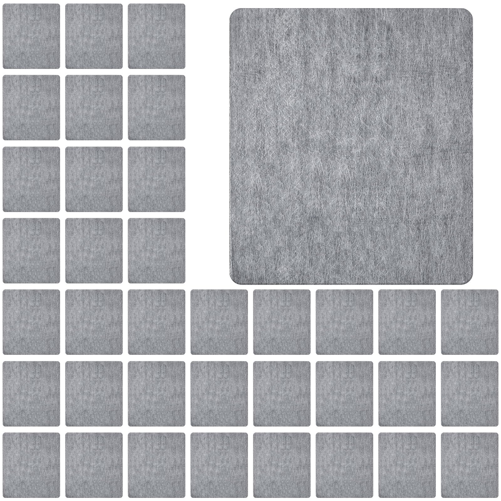 Photo 1 of Maasechs 50 Pcs Disposable Urinal Mats for Men Bathroom Commercial Urinal Pads for Mens Room Toilet Mats Non Slip Water Absorption Deodorization Toilet Floor Protector from Urine, Gray (Square)