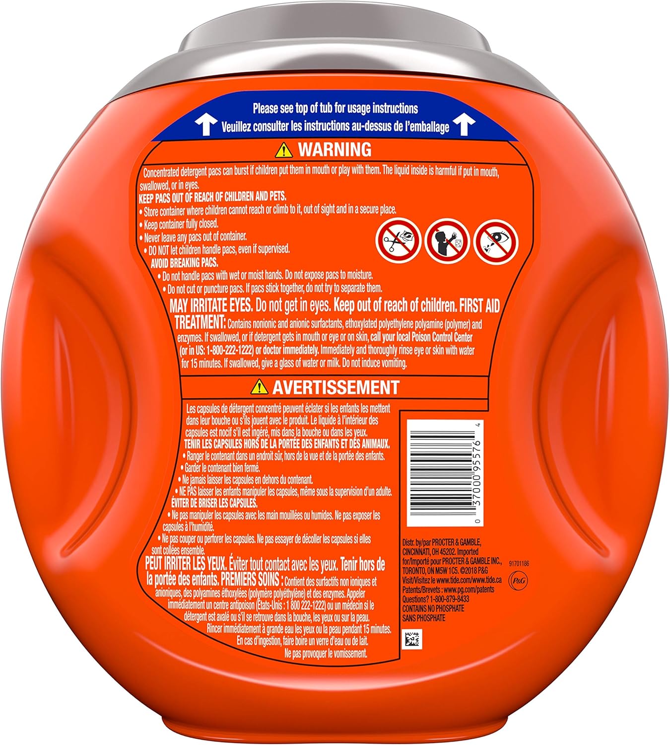 Tide PODS 4 in 1 HE Turbo Laundry Detergent Pacs2, 3.62 Pound (61 Count): Health & Personal Care