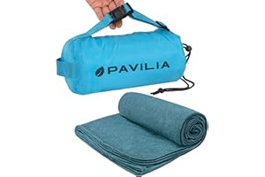PAVILIA Travel Blanket Airplane Compact with Bag, Soft Packable Plane Blanket Kids Adults, Portable Camping Flight Essentials