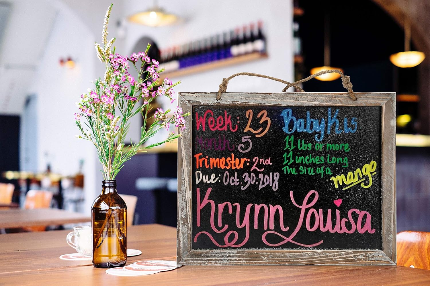Cade Vintage Framed Kitchen Chalkboard - Decorative Chalk Board for Rustic Wedding Signs, Kitchen Pantry & Wall Decor (3packs, 9.5*12in): Home & Kitchen