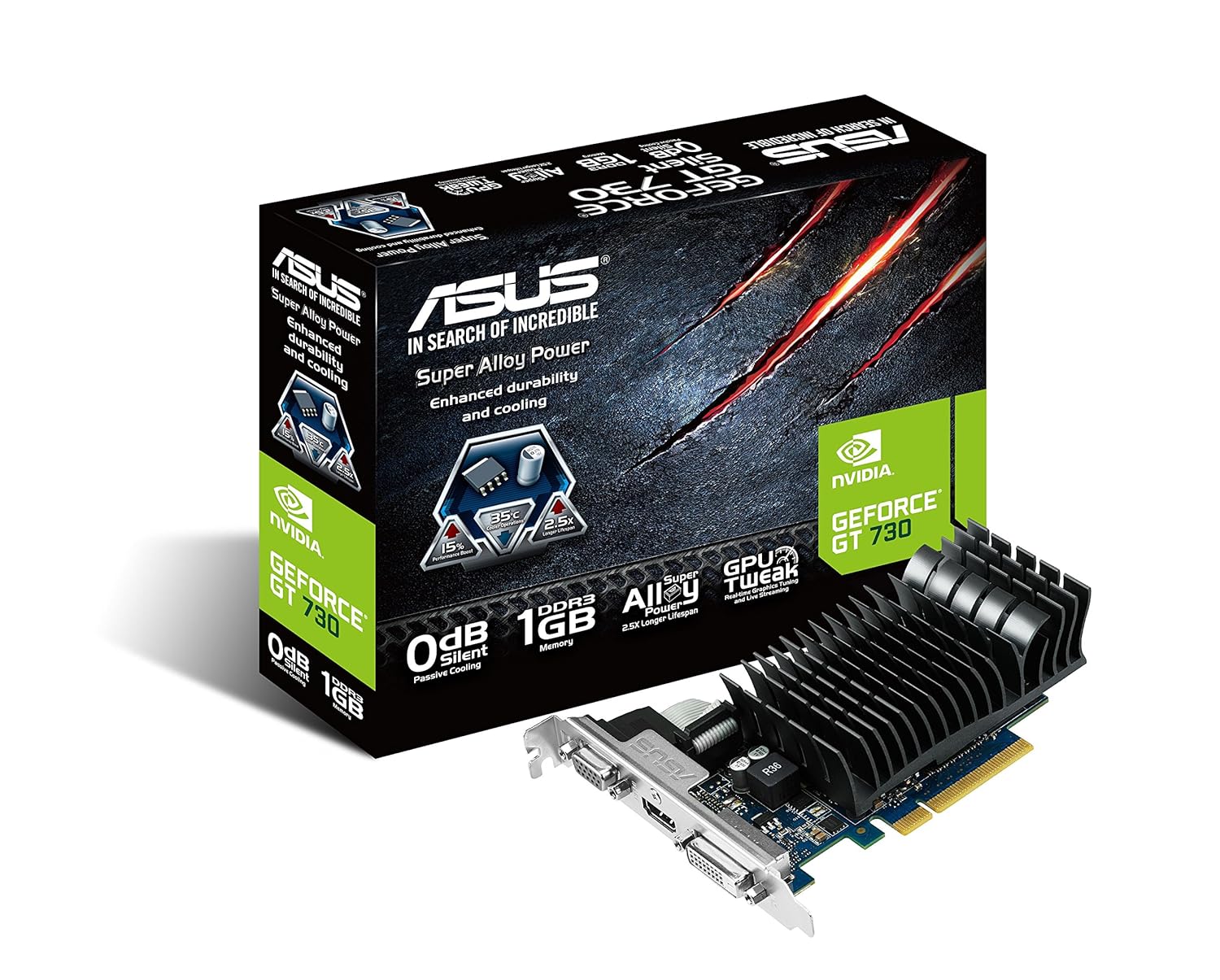 Schede grafiche ASUS GF GT730-SL-2GD5-BRK NVIDIA GeForce GT 730 2GB ...