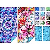 2 Pack Microfiber Thin Beach Towel Lightweight 71x32 Oversized Extra Large Sand Free Towels Quick Dry for Travel Pool Yoga Gym Sports Beach Accessories Vacation Essential Gift