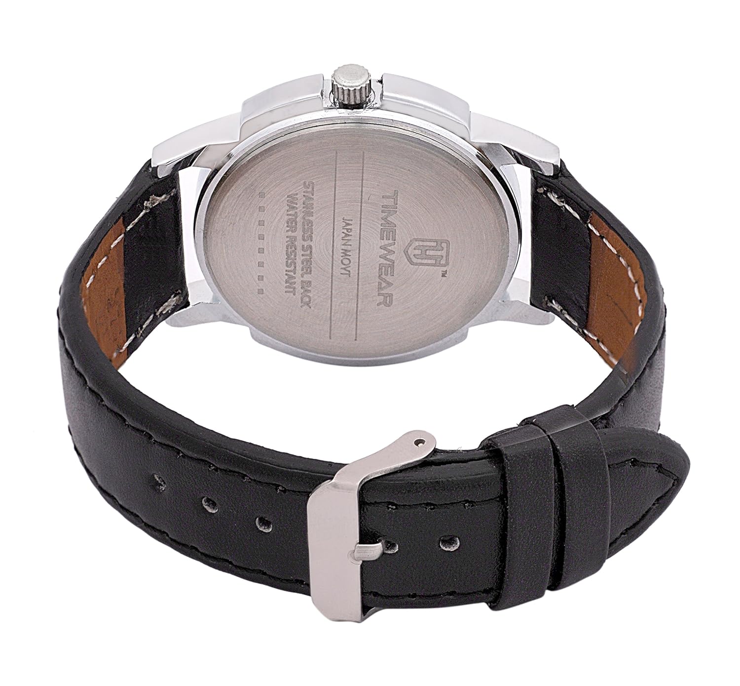 timewear analog black dial men watch - 127bdtg