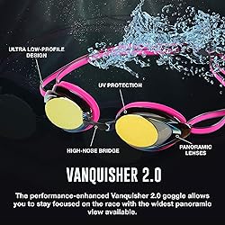 Speedo Women's Swim Goggles Mirrored Vanquisher 2.0