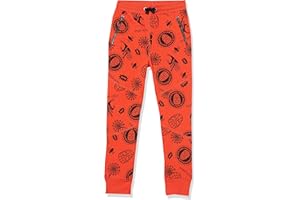 Amazon Essentials Disney | Marvel | Star Wars Boys and Toddlers' Zip-Pocket Fleece Jogger Pants (Previously Spotted Zebra)