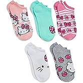 Hello Kitty womens 5 Pack No Show Ankle Socks