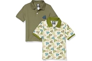 Amazon Essentials Disney | Marvel | Star Wars Boys and Toddlers' Short-Sleeve Pique Polo Shirts, Pack of 2