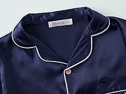 Topgal Cat Pajamas for Girls – Satin Button Up