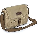 Gootium Canvas Messenger Bag - Vintage Crossbody Shoulder Bag Military Satchel