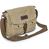 Gootium Canvas Messenger Bag - Vintage Crossbody Shoulder Bag Military Satchel