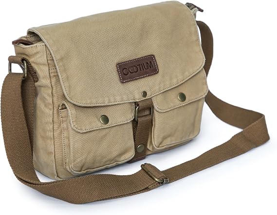 Floral Bag Green Cotton Messenger Bag 