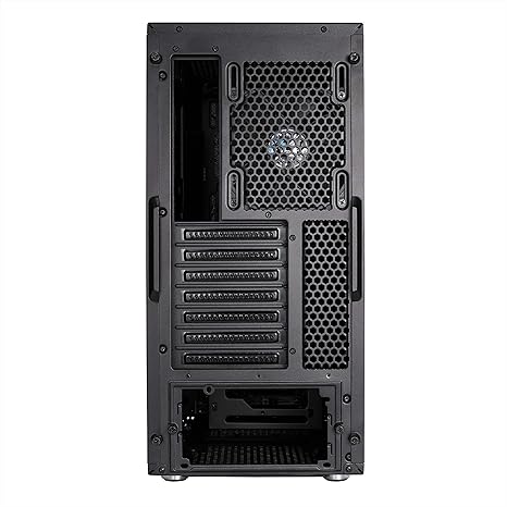 Amazon Com Fractal Design Meshify C Compact Mid Tower Computer Case Open Atx Layout High Performance Airflow Cooling 2x Fans Included Psu Shroud Modular Interior Water Cooling Ready Usb3 0 Black