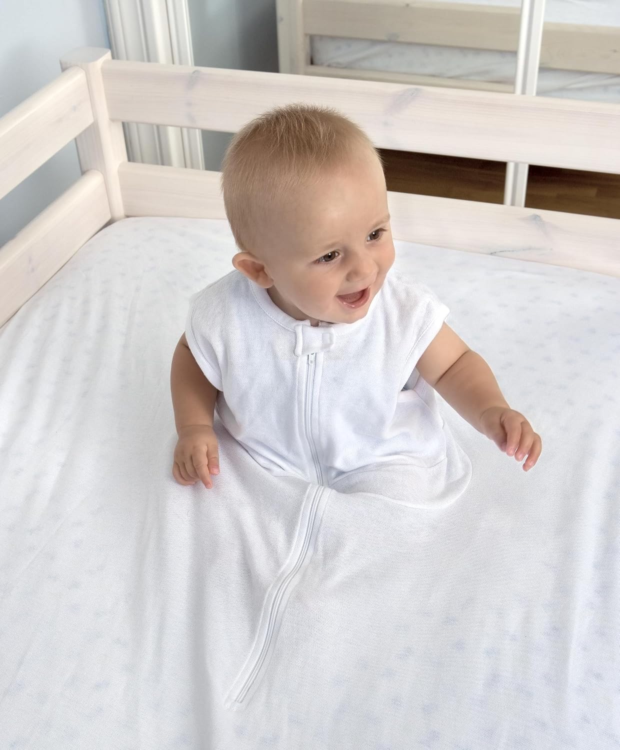 Safety bed sheet 80-90cm x 180-200cm (White), 6 a 48 meses - Image 3