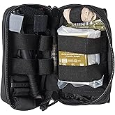 North American Rescue M-FAK Mini First Aid Kit, Black | NAR First Responders MFAK Compact MOLLE Bag with C-A-T Tourniquet, Vented Chest Seals, 4" ETD, S-Rolled Gauze