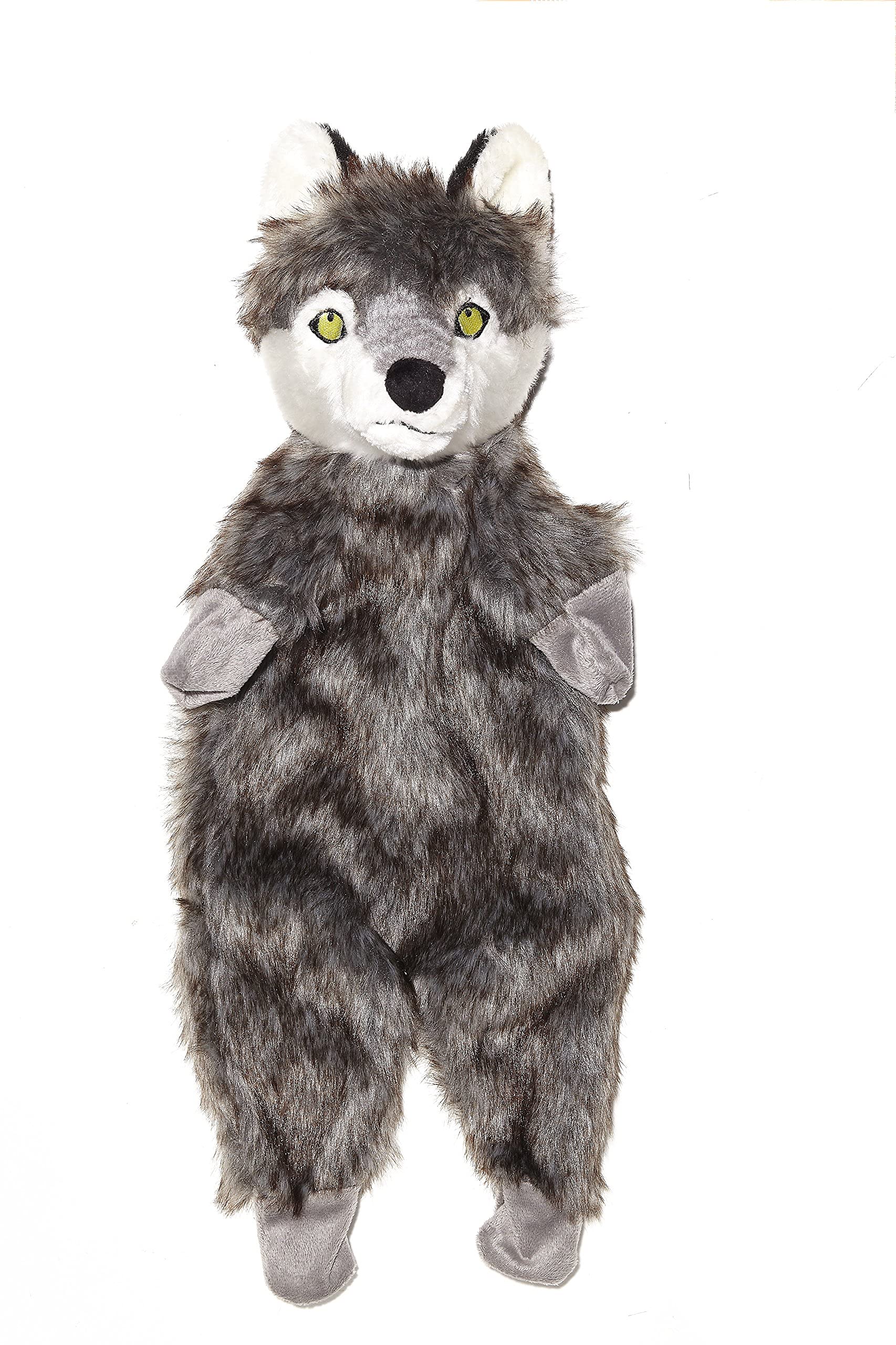 Pistachio Pet Plush Dog Toy - Unstuffed Squirrel With Squeaker. (Large)