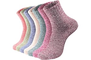 Clothirily Wool Socks, Thick Soft Wool Socks for Women, Vintage Warm Womens Sock, Winter Warm Boot Sock for Women Men