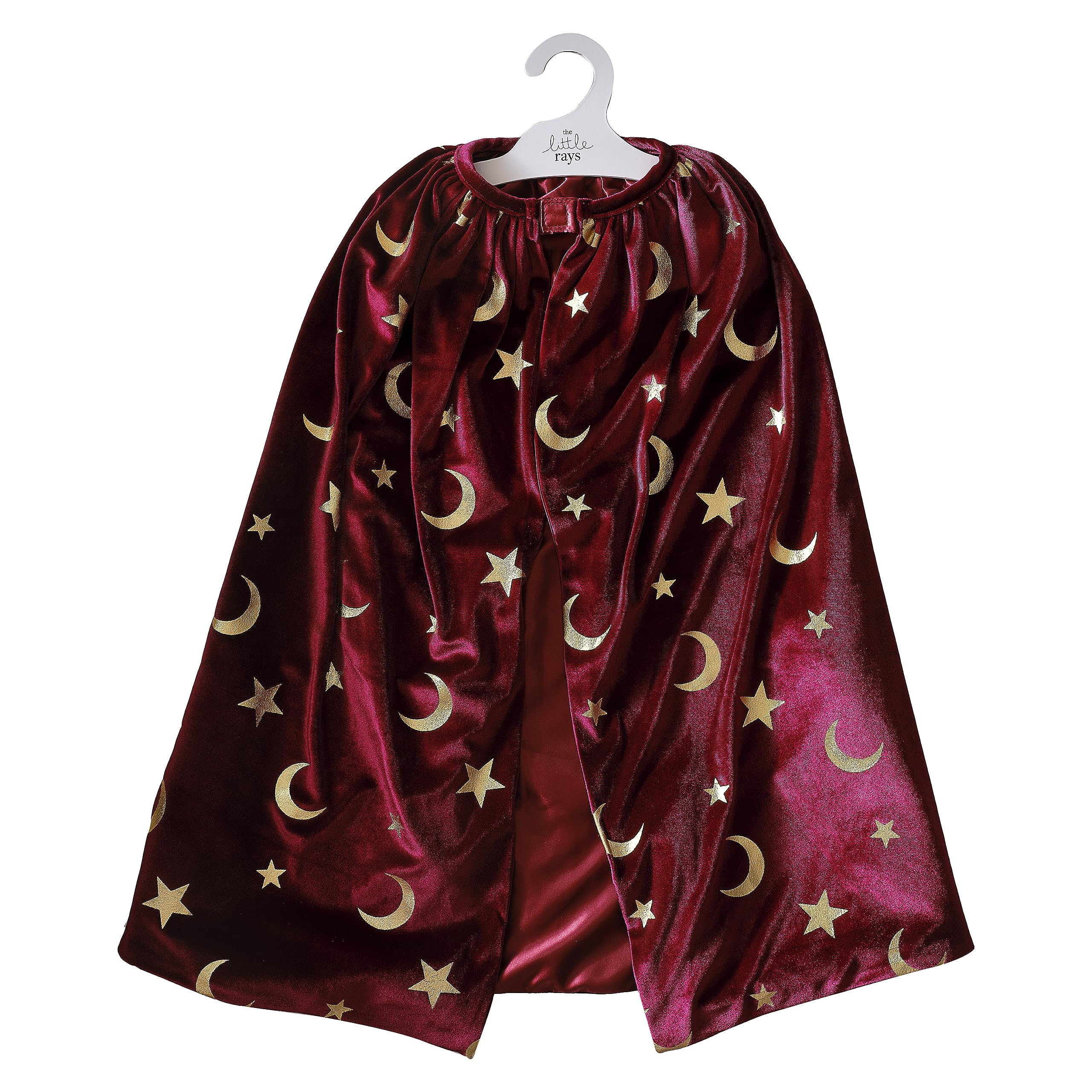 Ginger Ray Girls Halloween Magician Cape, Hat & Wand Dress Up for Costume Parties, Burgundy