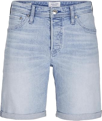 JACK&JONES Herren Jjirick Jjioriginal 360 Sn Shorts, Blue Denim/Pack:AM 361, L
