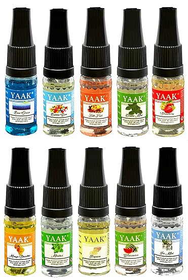 YAAK® Premium E-Liquid 10 x 10 ml ohne Nikotin / E-Zigaretten, Elektrische-Zigarette, E-Shisha / Fruchtgeschmack Honigmelone,