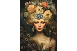 CRAFT KREATIVELY Stencils for Walls: Nordic Woman Portrait Rice Paper, 11.5 x 16 inch - for Decoupage Print Furniture Crafts