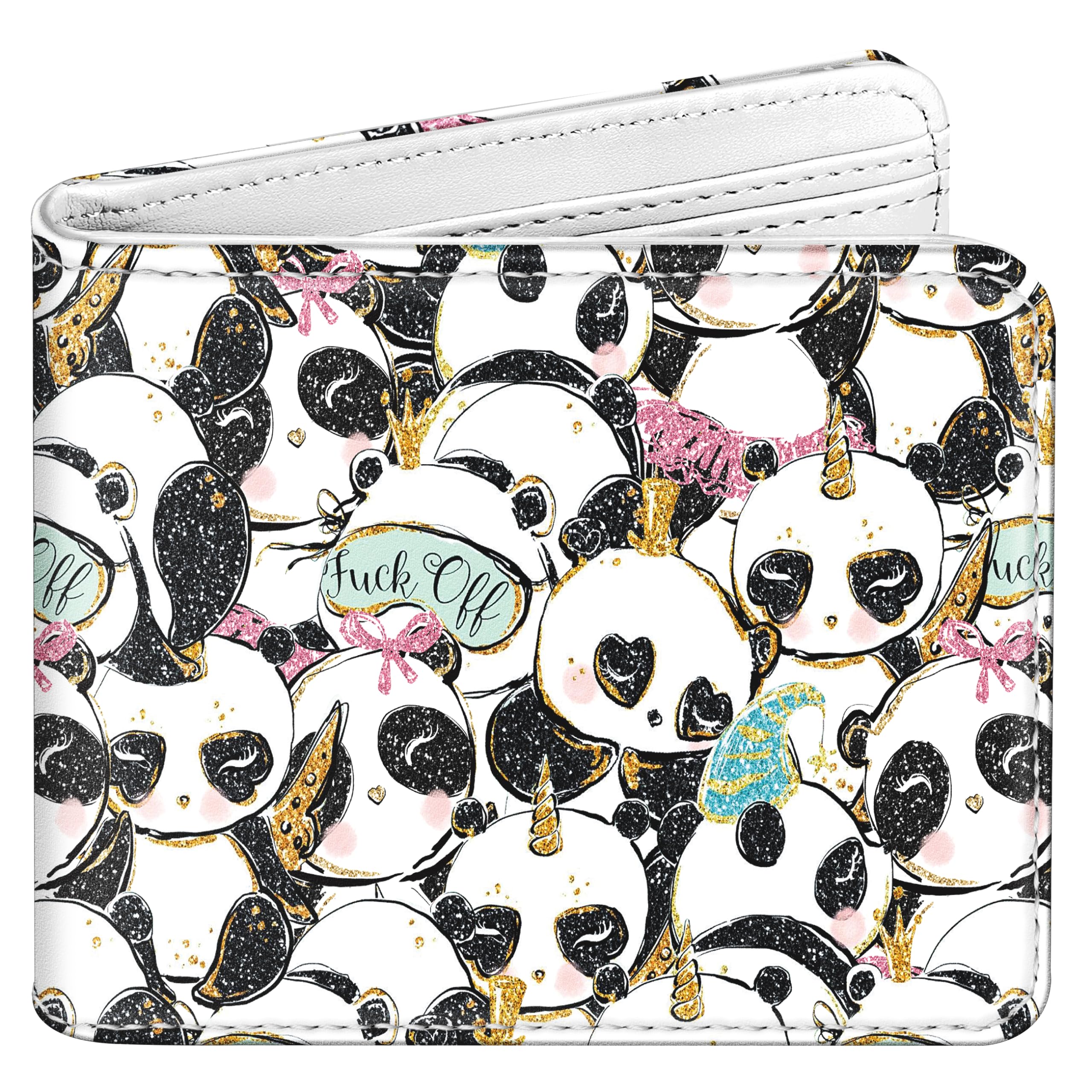 Funermei Cute Wallet for Girls Women Panda Leather
