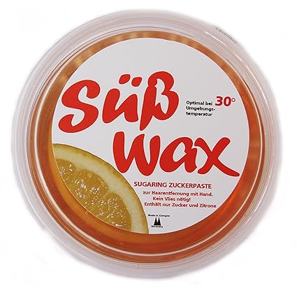 449g Süß Wax 30° Sugaring Zuckerpaste zur Haarentfernung mit Hand, kein Vlies nötig. Optimal bei 30° Umgebungstemperaturen, g