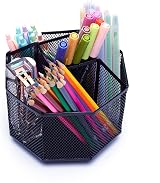 EXERZ Desk Organiser 360 Rotation Mesh 5 Compartments Pencil Holder view 3