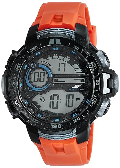 sonata grey dial digital watch