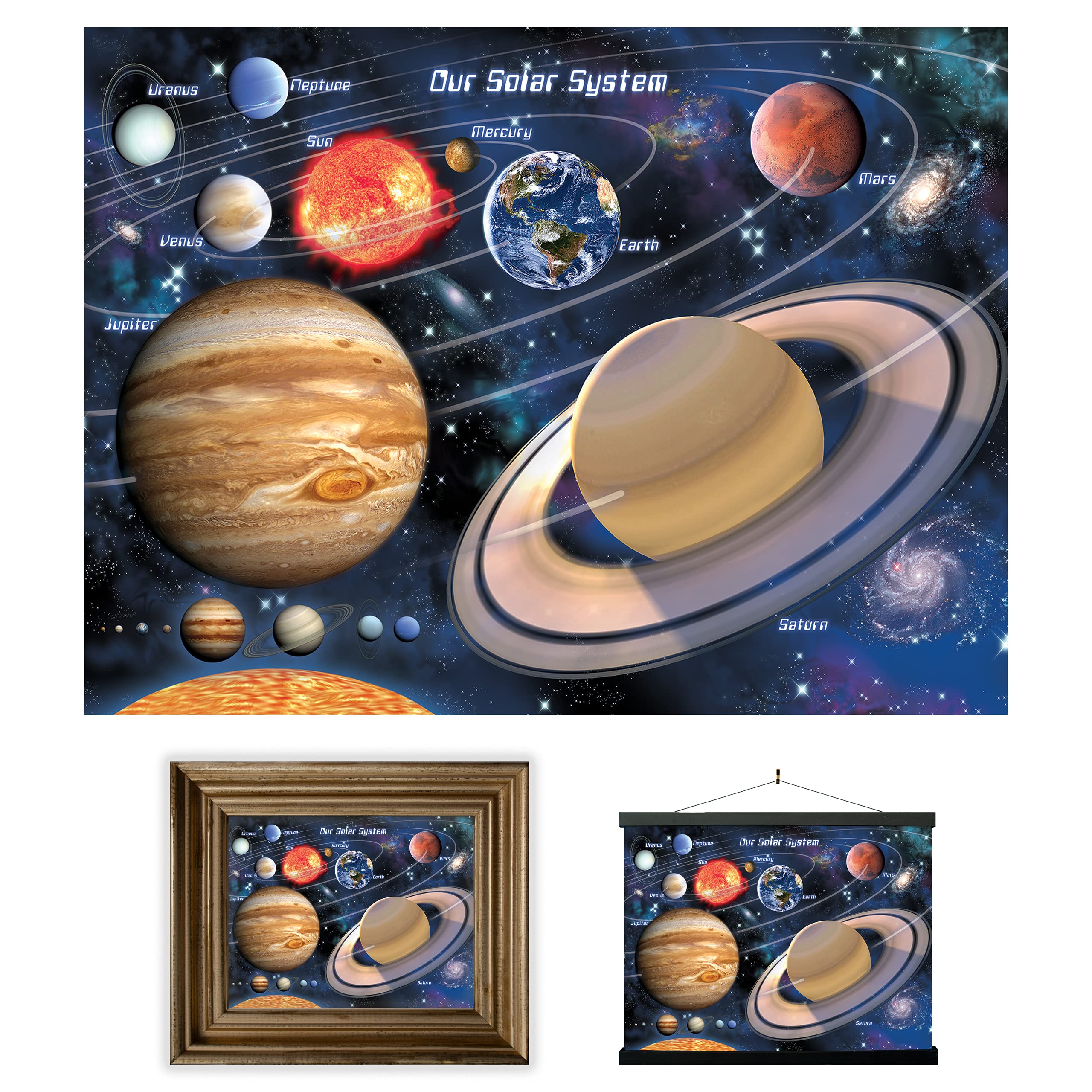 3D LiveLife Lenticular Wall Art Prints - Our Solar System from Deluxebase. Unframed 3D Space Poster. A perfect wall filler. Original artwork licensed from renowned artist, David Penfound โ image 1