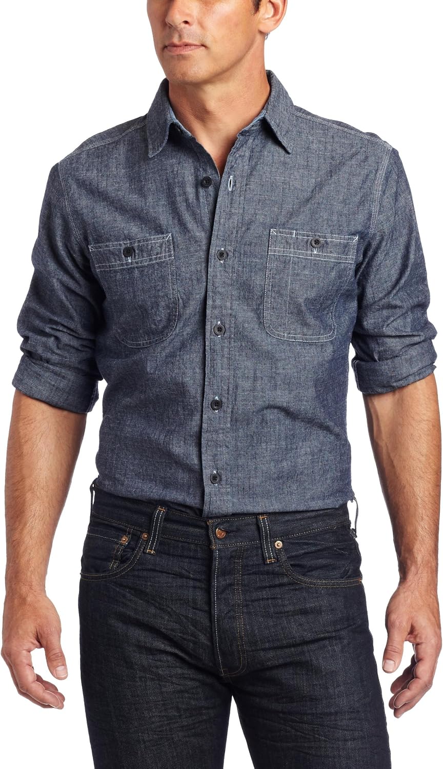 carhartt men's chambray shirt
