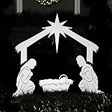 Teak Isle Outdoor Nativity Scene - Holy Family Yard