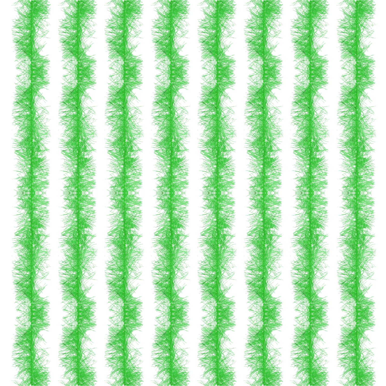 PATIKIL 5Ft Feather Boa, 8 Pcs Artificial Fluffy Feather Boas Party Decorations for DIY Crafts, Wedding Costume, Christmas, Concert, Halloween, Home Decor, Fruit Green