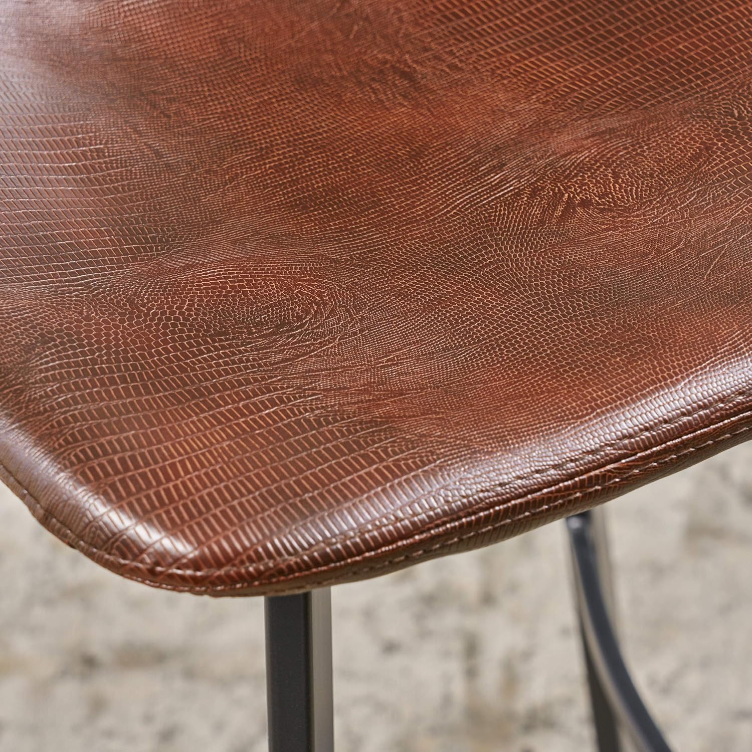 Christopher Knight Home Dax Barstools, 2-Pcs Set, Snake Skin Brown: Furniture & Decor