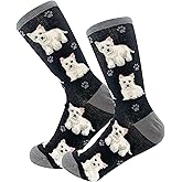 Pet Lover Socks - Fun - All Season - One Size Fits Most - For Women And Men – Dog Gifts (Westie)