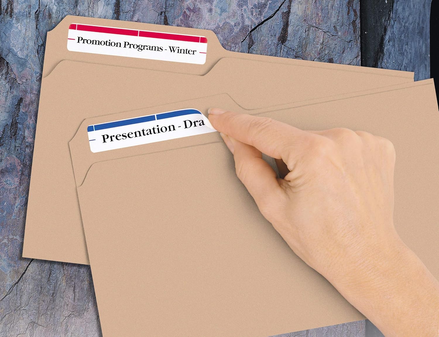 Avery Removable 2/3 x 3 7/16 File Folder Labels 750 Pack (6466) : Office Products