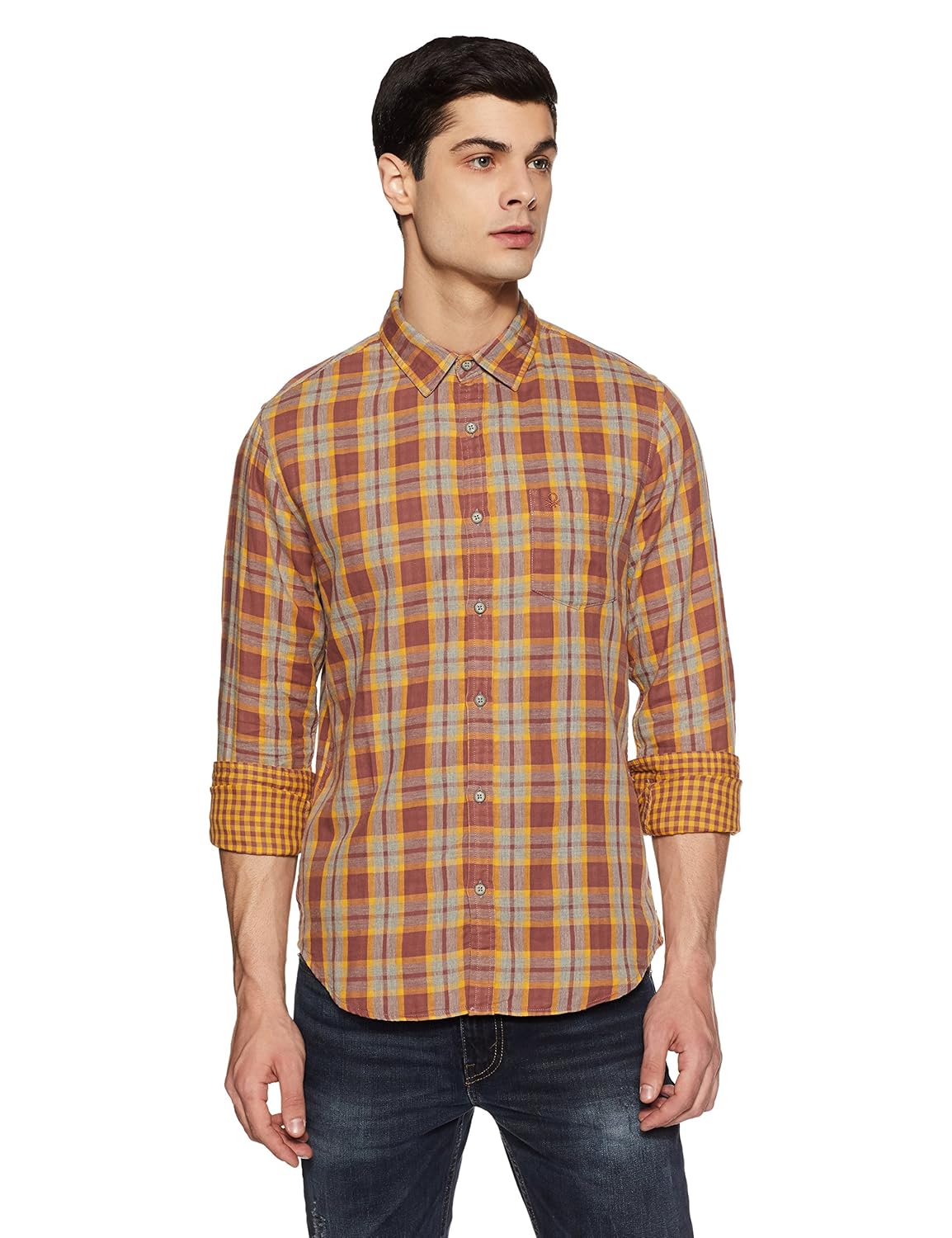 united colors of benetton men's dress shirt