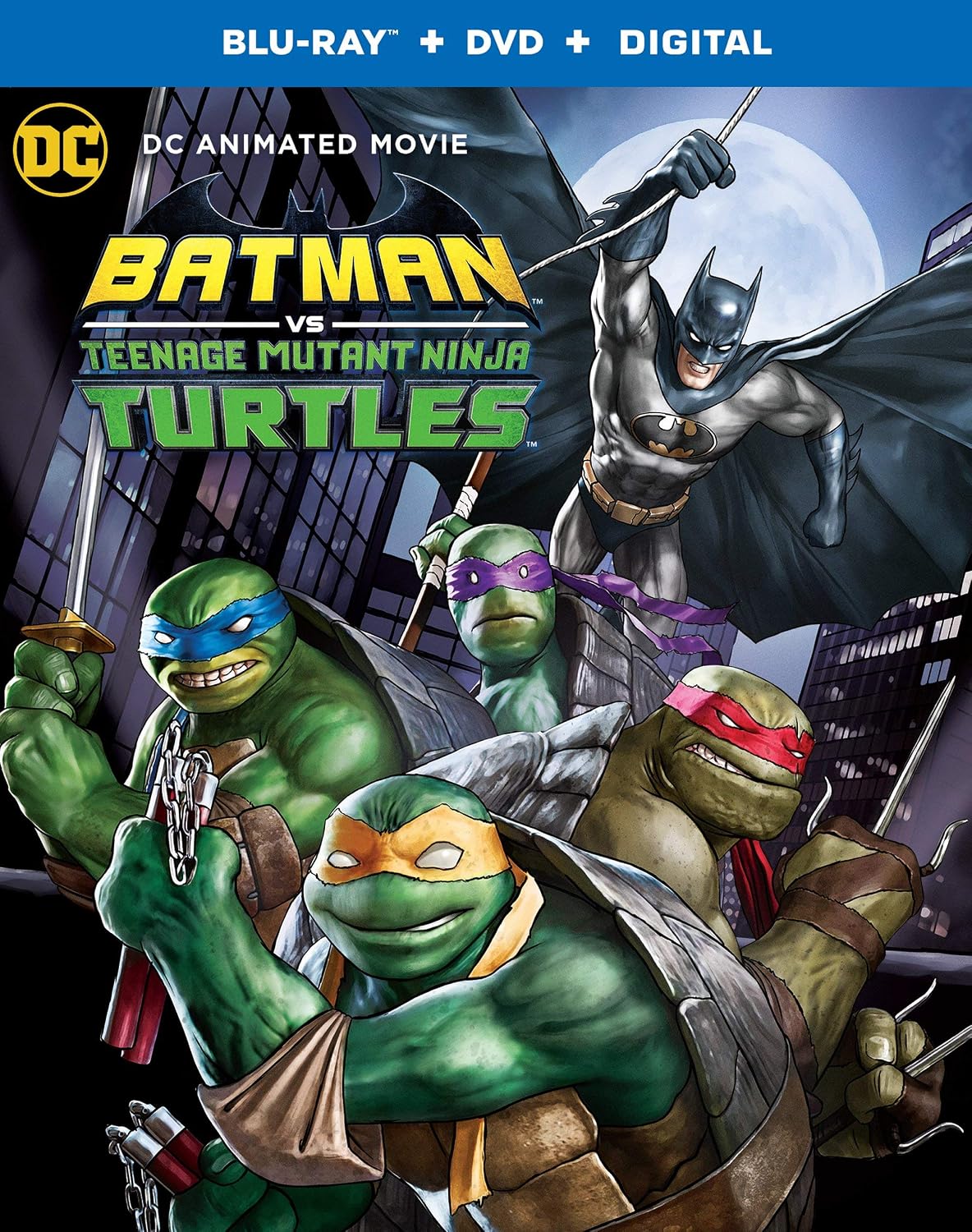 Batman Vs Teenage Mutant Ninja Turtles Blu Ray Amazonco
